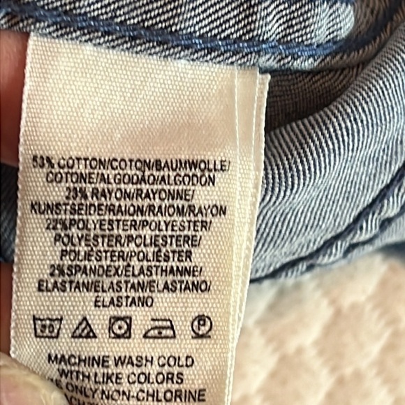 FREE PEOPLE DENIM MINI SKIRT SZ 4 COTTON RAYON POLY SPANDEX BOHO RETRO - Picture 6 of 9